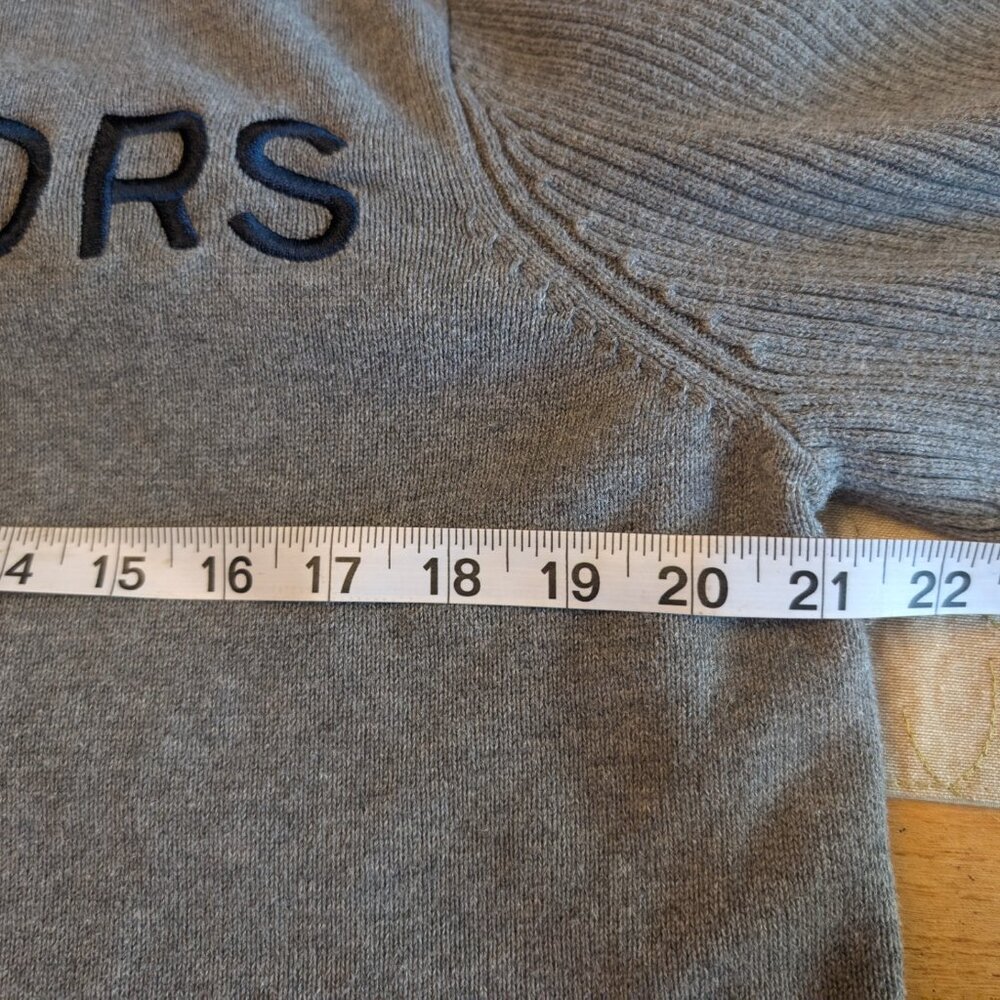 MICHAEL KORS Men's Full Zip Size XL Gray Dress Sweater - Picture 8 of 9